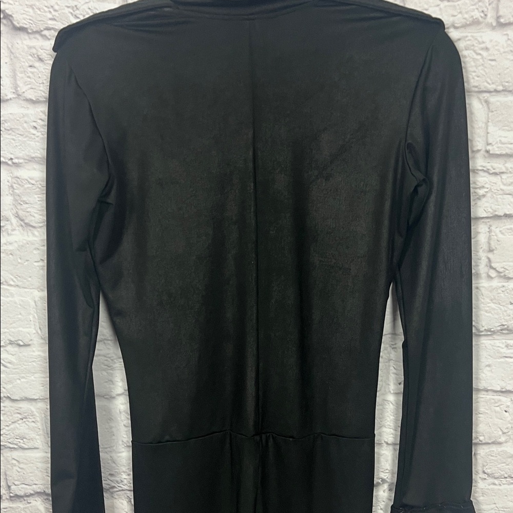Leg Avenue Police Black Button-Up Jumpsuit - Picture 9 of 12